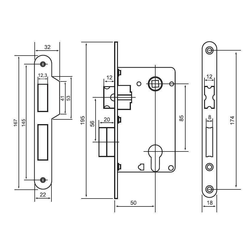 Замок  L1885 BL (Morelli)