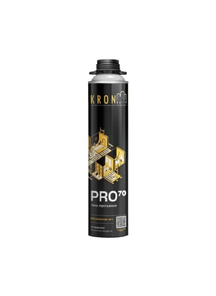 Пена пистолетная KRONbuild PRO 70 всесезонная